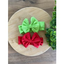 Bebeğin Için En Konforlu Bandana,2'li Set 0-2yaş Kız Bebek Penye Fiyonk Bandana