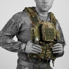 Wolftrap Tactical Balistik Plaka Takılabilen Askeri Kamuflaj 5.56 Tam Donanımlı Hücum Yeleği