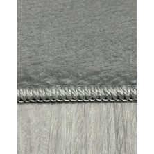 Modern Kaymaz Taban Parça Halı/yolluk Gri 80*120