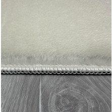 Modern Kaymaz Taban Parça Halı/yolluk Krem 80*150