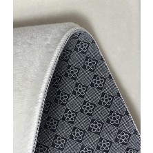 Modern Kaymaz Taban Parça Halı/yolluk Krem 80*150