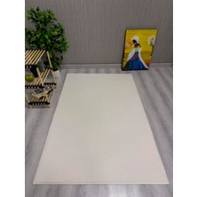 Modern Kaymaz Taban Parça Halı/yolluk Krem 80*200