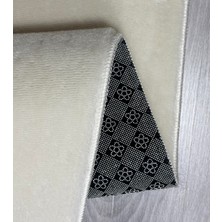 Modern Kaymaz Taban Parça Halı/yolluk Krem 80*200