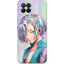 Realme 8 Uyumlu Anime Desenli Telefon Kılıfı + Ekran Koruyucu - 5743