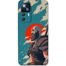 Xiaomi Mi 12T Uyumlu Kratos Desenli Telefon Kılıfı + Ekran Koruyucu - 5824