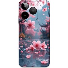 Gm Era 30 Uyumlu Çiçek Desenli Telefon Kılıfı + Ekran Koruyucu - 5794