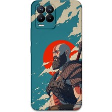 Realme 8 Uyumlu Kratos Desenli Telefon Kılıfı + Ekran Koruyucu - 5824