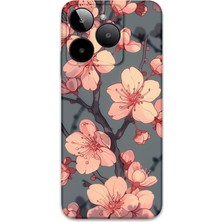 Gm Era 50 Uyumlu Çiçek Desenli Telefon Kılıfı + Ekran Koruyucu - 5801