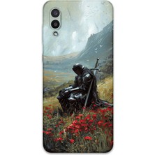 Galaxy A02 Uyumlu Retro Desenli Telefon Kılıfı + Ekran Koruyucu - 5840