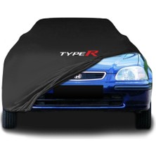 Honda Civic (1995 - 2001) Siyah Kumaş Araba Brandası Logolu Penye Branda Oto Branda