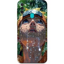 Galaxy M30S Uyumlu Uzay Desenli Telefon Kılıfı + Ekran Koruyucu - 5863