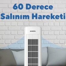 Genel Trend Zone Ktf-258w Kule Tipi Vantilatör Beyaz