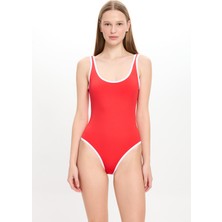 Too Salty Swimwear Kadın Kırmızı U Yaka Mayo 24S128ST