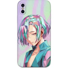 iPhone Xs Uyumlu Anime Desenli Telefon Kılıfı + Ekran Koruyucu - 5743