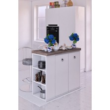 Moka Park AVM Kartal Ada Mutfak Adası Mutfak Masası Dolaplı Çok Amaçlı Kiler