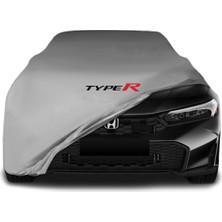 Honda Civic (2021 - ) Gri Kumaş Araba Brandası Logolu Penye Branda Oto Branda