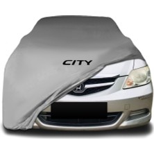 Honda City Zx (2006 - 2008) Gri Kumaş Araba Brandası Logolu Penye Branda Oto Branda
