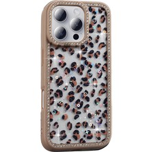 Adige Iphone 16 Pro Kılıf Azra Taşlı Simli