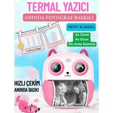 Print Camera Çocuk Fotoğraf Makinesi Dijital Hd Video Kamera Anlık Termal Resim Kağıt Baskılı Yazıcı
