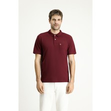 Cepli Polo Yaka Regular Fit Nakışlı Pamuk Tişört