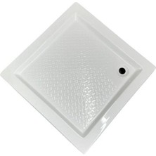 80X80 Kare Panelli ve Ayaklı Akrilik Duş Teknesi