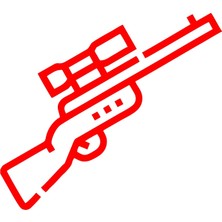 Awp Araba Sticker 17X17 cm Kırmızı