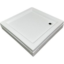 100X100 Kare Panelli ve Ayaklı Akrilik Duş Teknesi