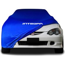 Honda Integra Mavi Kumaş Araba Brandası Logolu Penye Branda Oto Branda