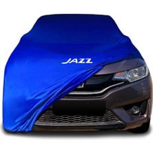 Honda Jazz3 Mavi Kumaş Araba Brandası Logolu Penye Branda Oto Branda