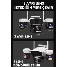 Kadraj 3036 Pro Wıfı Kamera -  Mobil Bildirim - Hareket Algılama - Kişi Takibi Uzaktan Erişim - Sesli Alarm - Su Geçirmez