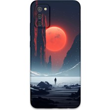 Galaxy A03S Uyumlu Uzay Desenli Telefon Kılıfı + Ekran Koruyucu - 5861