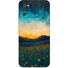 Galaxy A03S Uyumlu Uzay Desenli Telefon Kılıfı + Ekran Koruyucu - 5871