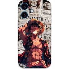 iPhone 16 Uyumlu Anime Desenli Telefon Kılıfı + Ekran Koruyucu - 5754