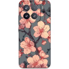 Xiaomi Mi 15 Uyumlu Çiçek Desenli Telefon Kılıfı + Ekran Koruyucu - 5801