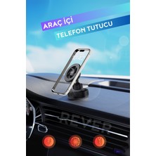 Rever Araç Içi Telefon Tutucu Güçlü Manyetik Vakum Vantuzlu Araç Telefon Tutucu