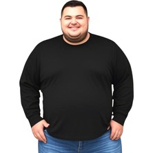 Erkek Büyük Beden Oversize Uzun Kollu T-Shirt 3xl 4xl 5xl 6xl 7xl 8xl