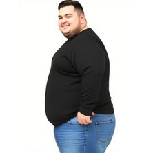 Erkek Büyük Beden Oversize Uzun Kollu T-Shirt 3xl 4xl 5xl 6xl 7xl 8xl