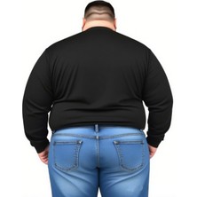 Erkek Büyük Beden Oversize Uzun Kollu T-Shirt 3xl 4xl 5xl 6xl 7xl 8xl
