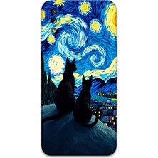 Galaxy A10S Uyumlu Kedi Desenli Telefon Kılıfı + Ekran Koruyucu - 5782