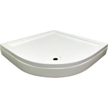 110X110 Oval Panelli ve Ayaklı Akrilik Duş Teknesi