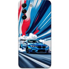 Galaxy S22 Uyumlu Araba Desenli Telefon Kılıfı + Ekran Koruyucu - 5762