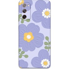 Galaxy S20 Uyumlu Çiçek Desenli Telefon Kılıfı + Ekran Koruyucu - 5799