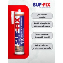 Suf-Fix 410 Sıvı Çivi Süper Güçlü Inşaat Yapıştırıcısı 280GR  – Beyaz