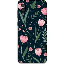 Galaxy A02 Uyumlu Çiçek Desenli Telefon Kılıfı + Ekran Koruyucu - 5788