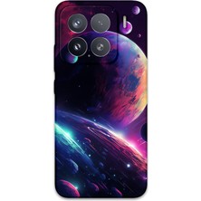 Xiaomi Mi 15 Uyumlu Uzay Desenli Telefon Kılıfı + Ekran Koruyucu - 5862