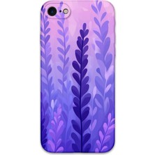 iPhone 8 Uyumlu Çiçek Desenli Telefon Kılıfı + Ekran Koruyucu - 5798