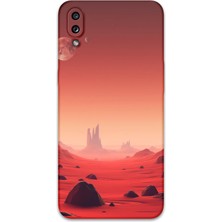 Galaxy A10S Uyumlu Uzay Desenli Telefon Kılıfı + Ekran Koruyucu - 5859