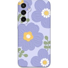 Galaxy S24 Uyumlu Çiçek Desenli Telefon Kılıfı + Ekran Koruyucu - 5799
