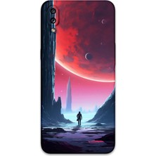 Galaxy A10S Uyumlu Uzay Desenli Telefon Kılıfı + Ekran Koruyucu - 5860