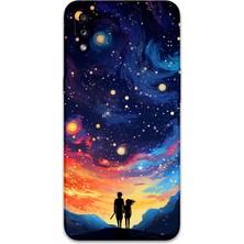 Galaxy A10S Uyumlu Uzay Desenli Telefon Kılıfı + Ekran Koruyucu - 5863